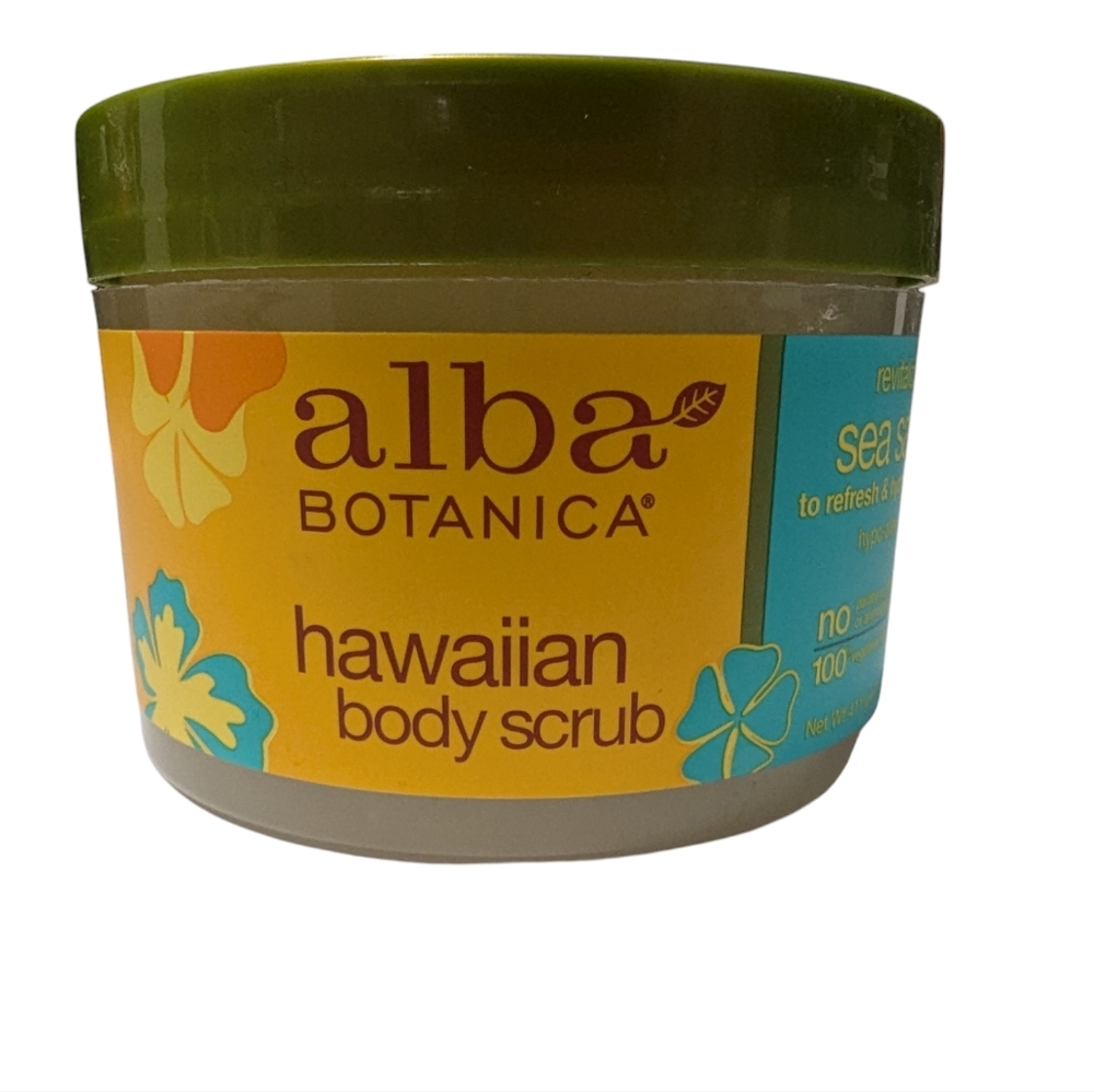 Alba Botanica BODY SCRUB,SEA SALT, 14.5 OZ